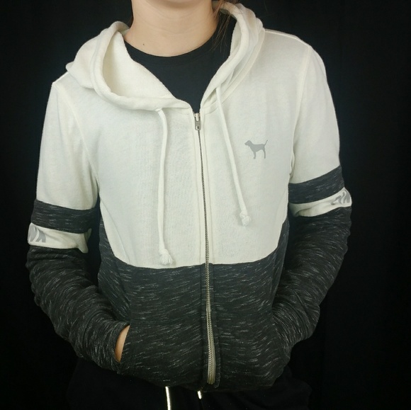 PINK Victoria's Secret Tops - VS Victoria's Secret PINK Zip Front Hoodie Size XS